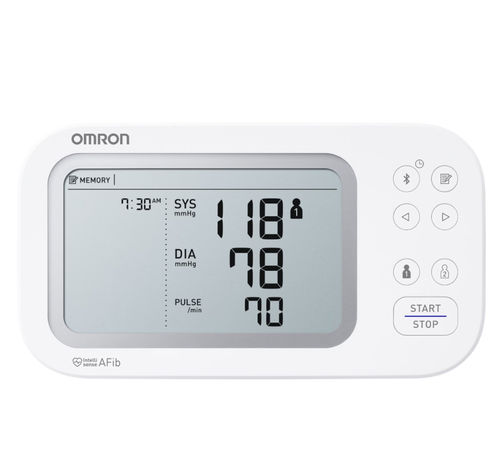 Automatischer Blutdruckmonitor - Gold  - Omron Healthcare USA - Bluetooth / mit Akku / mit Erwachsenenmanschette