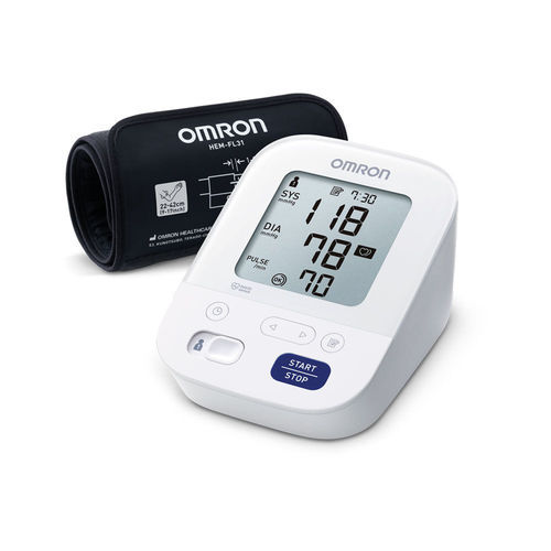 Automatischer Blutdruckmonitor - M3 Comfort - Omron Healthcare Europe - oszillometrisch / mit Erwachsenenmanschette / 2x60