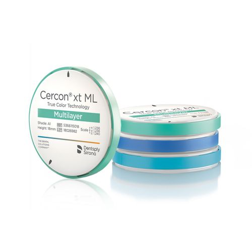 Zahnmedizinisches Material / Zirkonoxid - Cercon  - Dentsply Sirona - zur Dentalrestaurierung / für Dentallabor / Fräs