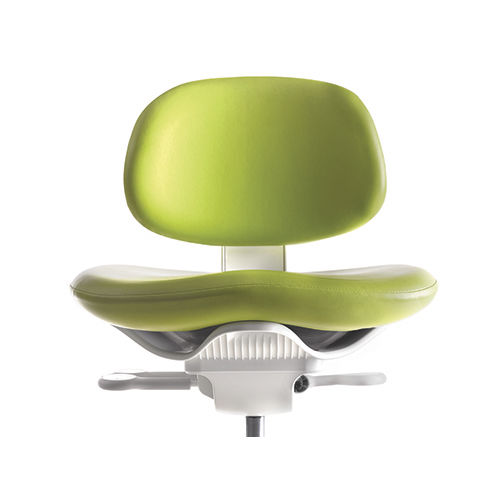 Dentalhocker - A-dec - höhenverstellbar / mit Rückenlehne / auf Rollen