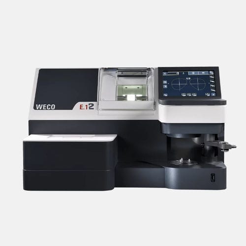 Bearbeitung optischer Gläser / Zentriergerät- für optische Gläser - Weco E12 - Visionix - Schleifmaschine für optische Gläser / Bohrmaschine für optische Linsen / Rillenglasmaschinen für optische Gläser