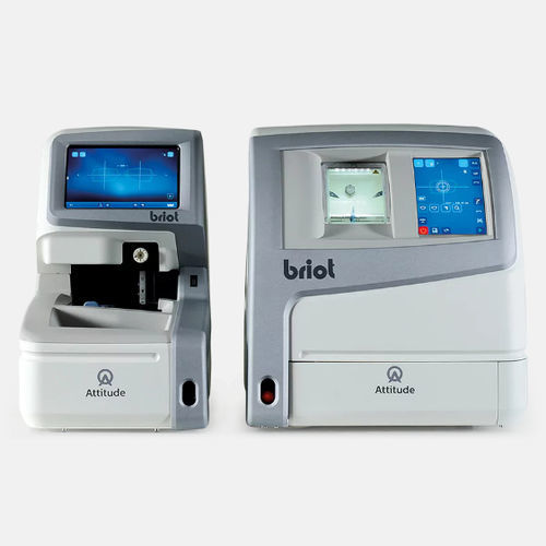 Bearbeitung optischer Gläser / Facettiermaschine für optische Gläser - Briot Attitude  - Visionix - Zentriergerät- für optische Gläser / Formtracer / ohne Vorlage