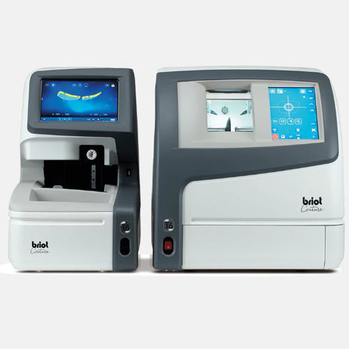 Bearbeitung optischer Gläser / Facettiermaschine für optische Gläser - Briot Couture - Visionix - Klemmvorrichtung für optische Gläser / Rillenglasmaschinen für optische Gläser / Formtracer
