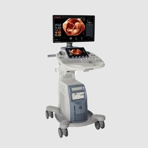Ultraschallgerät mit Konsole - Voluson™ S8 Touch - GE Healthcare - für Ultraschalldiagnostik in Gynäkologie und Geburtshilfe / Schwarz-Weiß / Farbdoppler