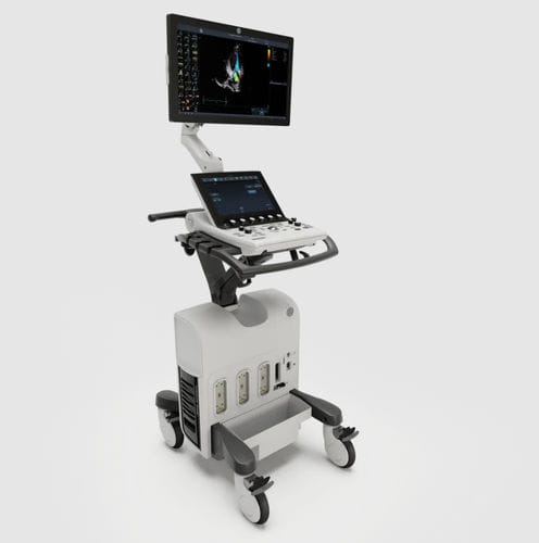 Plattformmontiertes Ultraschallgerät - Vivid™ S70N Dimension - GE Healthcare - für Kardiologie / Schwarz-Weiß / Farbdoppler