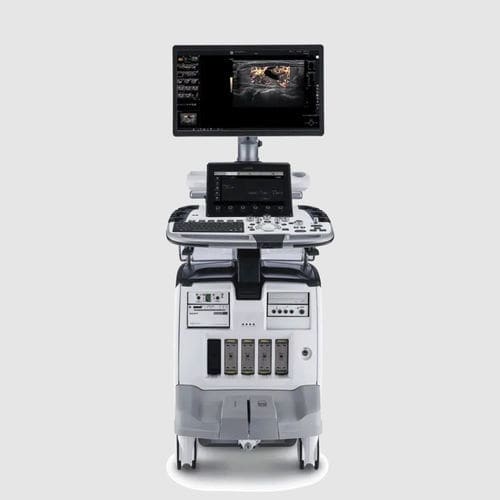 Plattformmontiertes Ultraschallgerät - LOGIQ™ E10 - GE Healthcare - für bildgebende Ultraschalldiagnostik im Bauch- und Beckenbereich / für Kardiologie / für Brust-Ultraschall