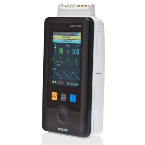 Tragbarer Multiparameter-Monitor - IntelliVue MX40 - Philips Healthcare - EKG / RESP / NIBP