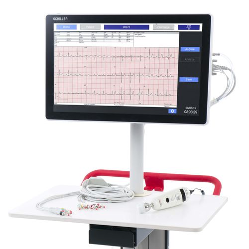 Multiparameter-Monitor / 12-Kanal-EKG - DS20 - SCHILLER - kompakt / tragbar / auf Rollen