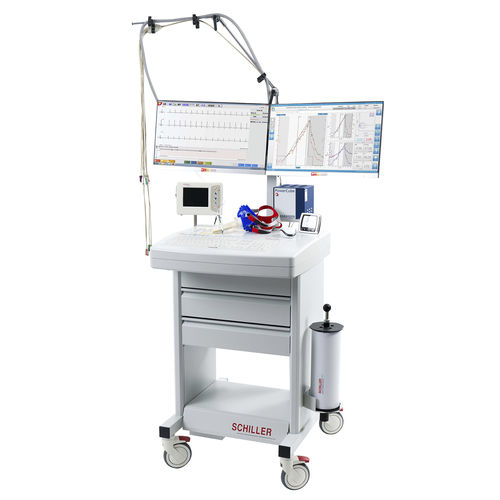 Kardiorespiratorisches Gerät für Belastungstest - CARDIOVIT CS-200 Excellence ErgoSpiro - SCHILLER - mit Laufband / Fahrradergometer