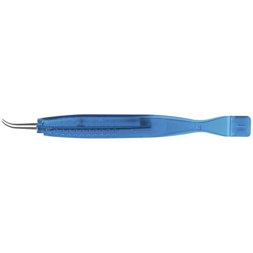 Klemme für Ophthalmologie - 17225X10 - Moria Surgical - zum Einmalgebrauch / gebogen