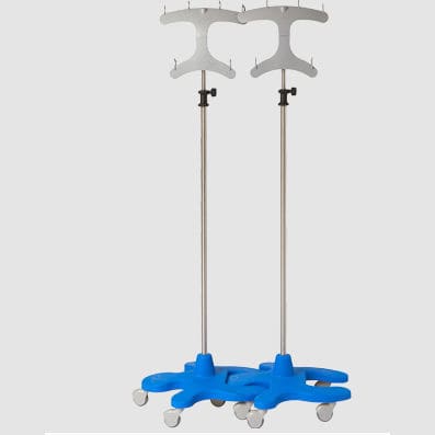Infusionsstativ auf Rollen - P-1090-CV - Pedigo - 6 Haken / Edelstahl