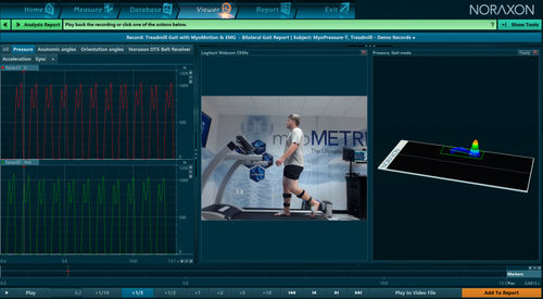 Analysesoftware - myoPRESSURE™  - NORAXON - für Elektrophysiologie