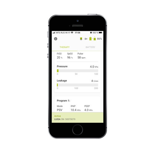 Android-Applikation / Steuerung - LUISA  - Heinen und Löwenstein - Content-Sharing / Reporting / Android