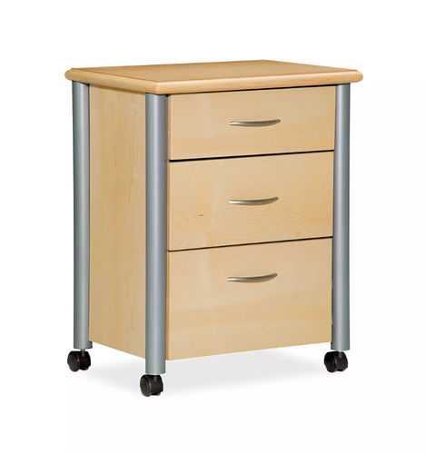 Krankenhausschrank - Metropolitan - Welch Allyn - auf Rollen / mit Schublade / beige