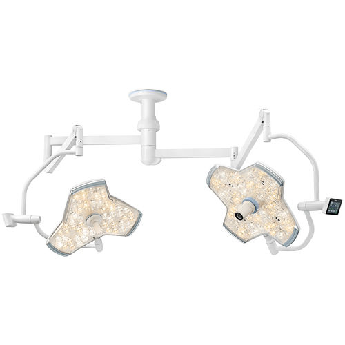 Deckenmontierte OP-Leuchte - HyLED X - Mindray - LED / mit 2 Armen / homogenes Licht
