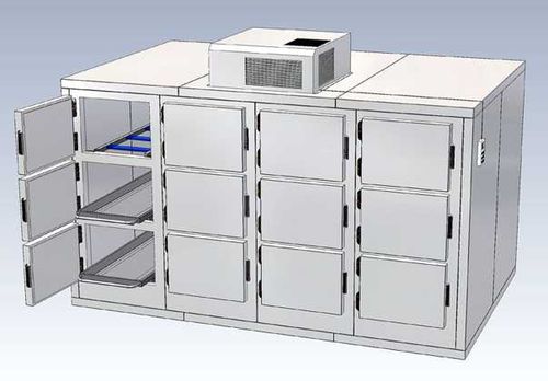 Leichenkühlzelle / 12 Körper - CAM031212 - Fiocchetti Scientific - mit Frontöffnung