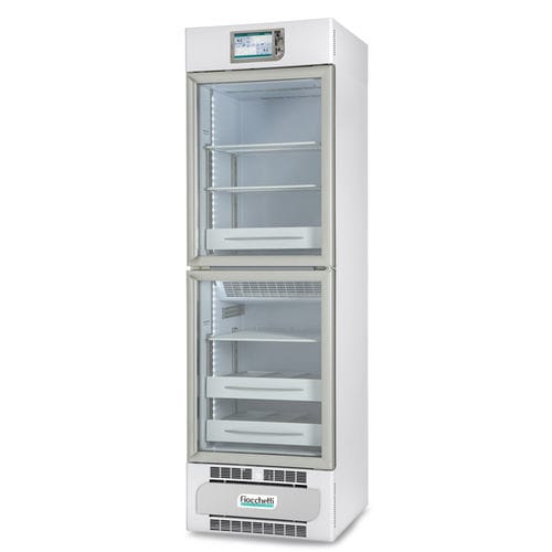 Gefrierschrank für Blutplasma - PLASMA-VISION 2T 400 TOUCH - Fiocchetti Scientific - vertikal / mit 2 Türen / mit Glastür