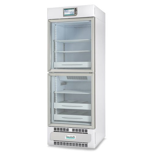 Gefrierschrank für Blutplasma - PLASMA-VISION 2T 500 TOUCH - Fiocchetti Scientific - vertikal / mit 2 Türen / mit Glastür