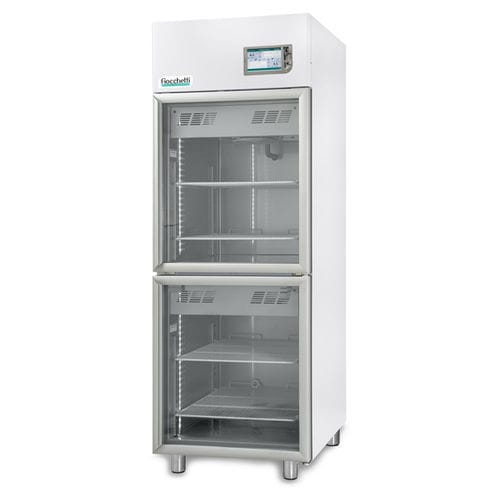 Gefrierschrank für Blutplasma - PLASMA-VISION 2T 700 TOUCH - Fiocchetti Scientific - vertikal / mit 2 Türen / mit Glastür