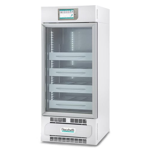 Kühlschrank für Blutbanken - EMOTECA 200 TOUCH - Fiocchetti Scientific - vertikal / 1 Tür / mit Glastür