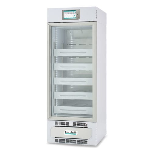 Kühlschrank für Blutbanken - EMOTECA 250 TOUCH - Fiocchetti Scientific - vertikal / 1 Tür / mit Glastür