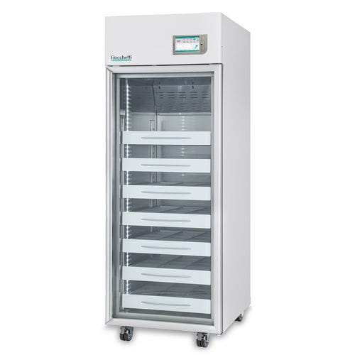 Kühlschrank für Blutbanken - EMOTECA 700 TOUCH - Fiocchetti Scientific - vertikal / 1 Tür / mit Glastür