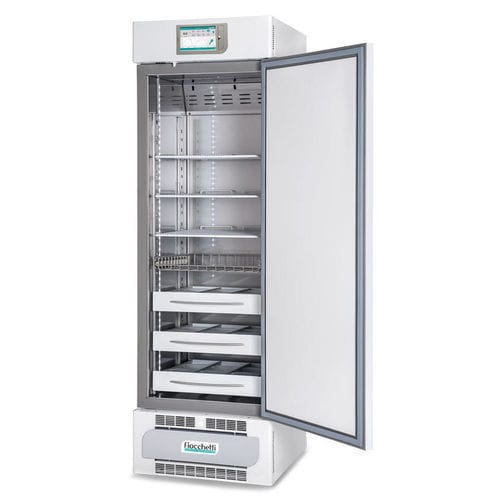 Gefrierschrank für Blutbanken - PLASMA-FREEZER 400 TOUCH - Fiocchetti Scientific - für Blutplasma / für Labor / auf Rollen