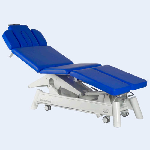 Elektrische Massageliege - Manumed Osteo - Enraf-Nonius - auf Rollen / mit Beinstütze / mit höhenverstellbarer Rückenlehne