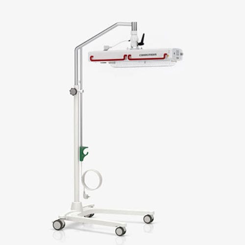 Höhenverstellbarer Wärmestrahler für Neugeborene - CERAMOTHERM® 3000 - Weyer - auf Rollen