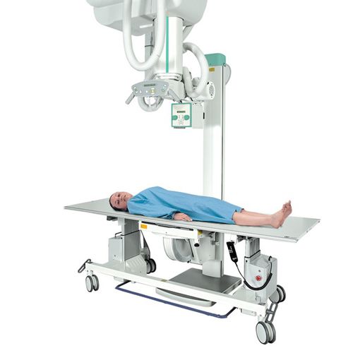 Digitales Röntgensystem - BMI Biomedical International - für multifunktionale Röntgenaufnahmen / mit verstellbarem Tisch / mit bodenstehendem Bucky