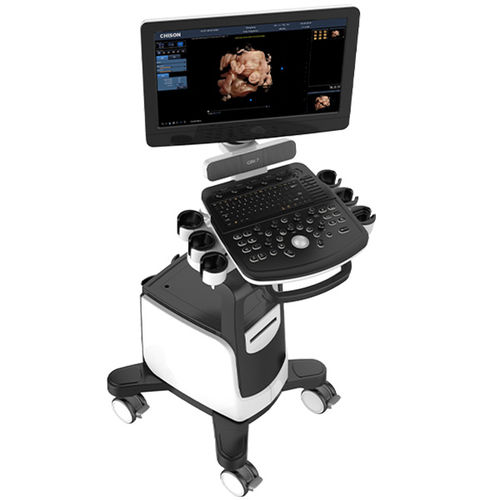 Ultraschallgerät mit Konsole - QBit 7 - CHISON Medical Technologies - für Multifunktions-Ultraschall / Schwarz-Weiß / Farbdoppler