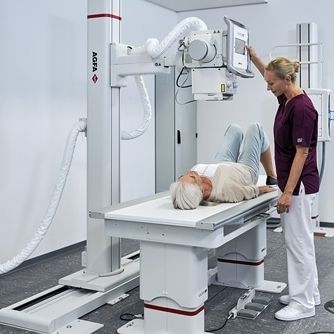 Digitales Röntgensystem - VALORY&trade; - AGFA - für multifunktionale Röntgenaufnahmen / mit bodenstehendem Bucky / bodenstehend