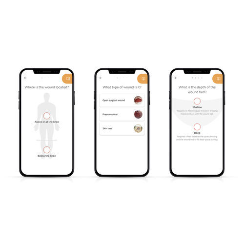 Mobile Applikation / Steuerung - WOUND COMPASS - Smith & Nephew - für Kliniken / zur Wundversorgung / für Smartphone