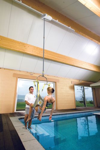 Hydraulischer Patientenlifter - Handi-Move - deckenmontiert / für Erwachsene / für Pool