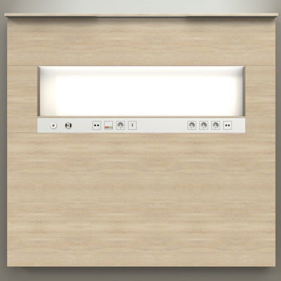 Wandmontierte Versorgungseinheit - Q 100 - SCHYNS - horizontal / modular / für die Intensivstation