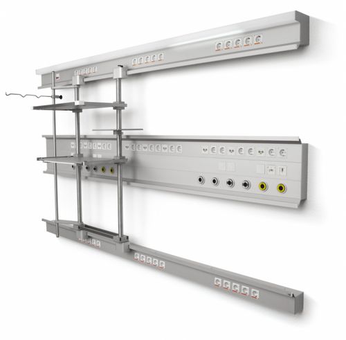 Wandmontierte Versorgungseinheit - Q 100 intensive - SCHYNS - horizontal / modular / für die Intensivstation