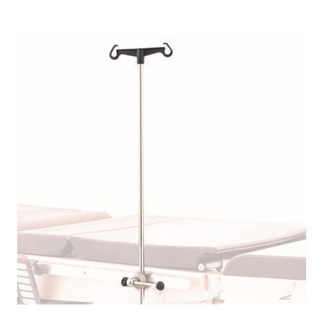 Schienenmontierter Infusionsständer - OM-110 - Üzümcü Medical Devices - 2 Haken / für OP-Tisch / höhenverstellbar