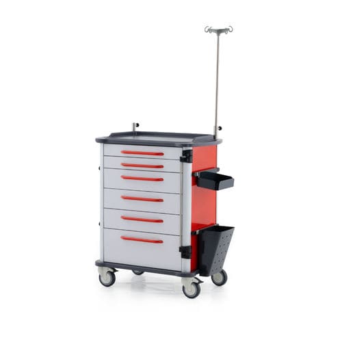 Medikamentenwagen - 74303 - Üzümcü Medical Devices - Lager / Edelstahl / Kunststoff