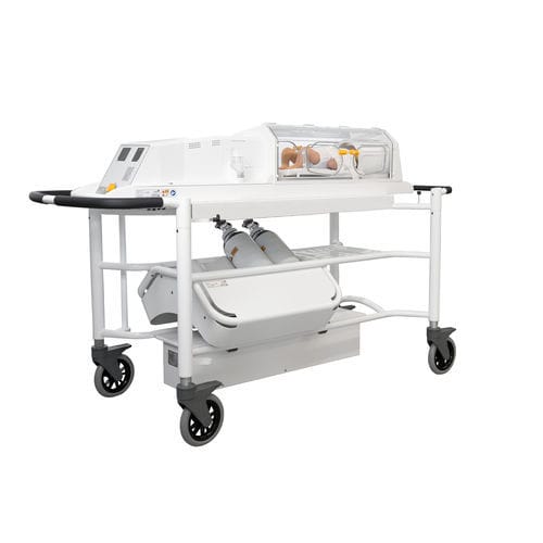 Inkubator für Neugeborene / für Transport - nomag®IC Advanced - LMT Medical Systems - auf Rollen / mit Gebläse / mit 4 Fenstern für Zugang zum Baby