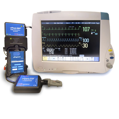 EKG-Patientensimulator - vPad-A1 - Datrend Systems - SpO2 / Nichtinvasive Blutdruckmessung / Multi-Parameter