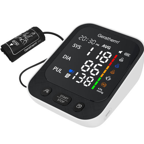 Oszillometrischer Blutdruckmonitor - vivo - Geratherm Medical AG - mit USB-Anschluss / mit Akku / mit Erwachsenenmanschette