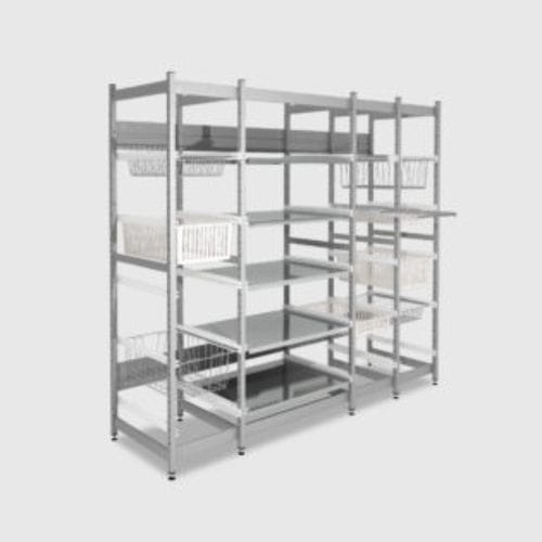 Modulares Regal - Steelco - für Körbe / für Behälter / Sterilisation