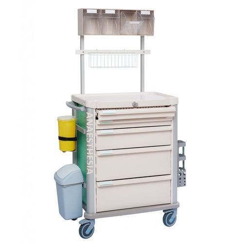Wagen für Anästhesie - 1006.01A02 - VILLARD MÉDICAL - für Medikamente / für Katheter / Edelstahl