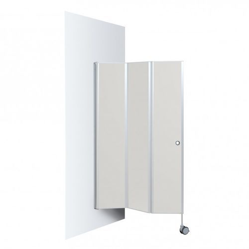Stationärer Medizinischer Bettschirm - 315.01 - VILLARD MÉDICAL - mit Wandhalterung / 3 Flügel / Aluminium