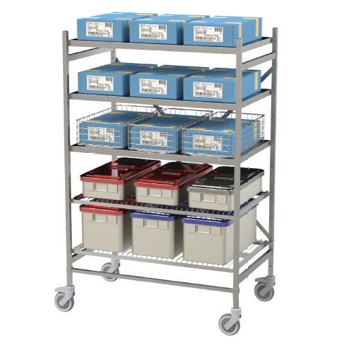 Modulares Regal - 830.30 - VILLARD MÉDICAL - für Körbe / offene Bauweise / mobil