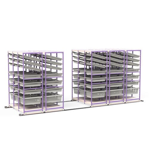 Modulares Regal - EO’SLIDE® SOL - VILLARD MÉDICAL - für Körbe / Schienen / schräg