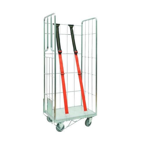 Sackhalterwagen für dreckige Wäsche - 419.01 - VILLARD MÉDICAL - für saubere Wäsche / medizinisch / mit Regal