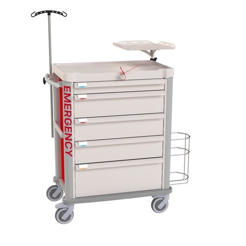 Notfallwagen - Eolis® - VILLARD MÉDICAL - für Verbrauchsmaterial / für Defibrillator / für Transport