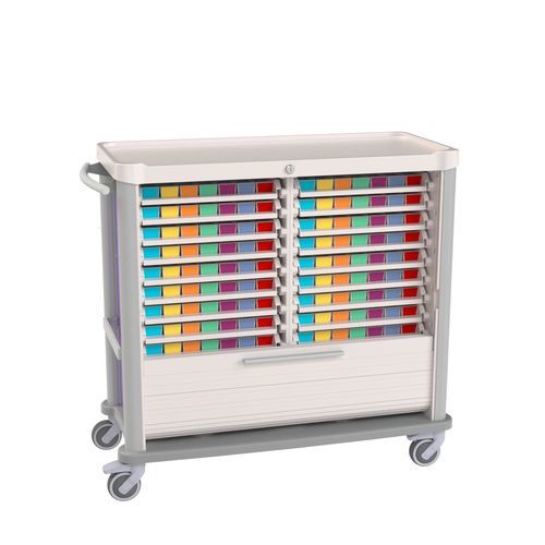 Medizinischer Wagen - Eolis® COMPACT - VILLARD MÉDICAL - für Kliniken / für Verbrauchsmaterial / für Transport