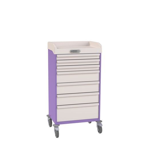 Medizinischer Wagen - EolisÂ® - VILLARD MÉDICAL - für Kliniken / für Verbrauchsmaterial / Kunststoff